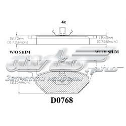 Pastillas de freno MKD768 Friction Master