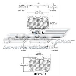 MKD772 Friction Master pastillas de freno delanteras