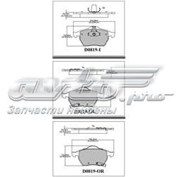 MKD819 Friction Master pastillas de freno delanteras