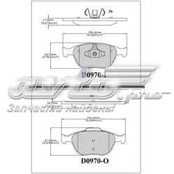 MKD970 Friction Master pastillas de freno delanteras