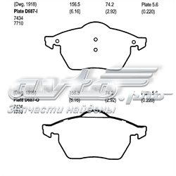 CMX687 Friction Master pastillas de freno delanteras