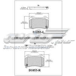 MKD1053 Friction Master pastillas de freno traseras