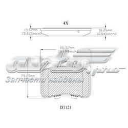 MKD1121 Friction Master pastillas de freno delanteras