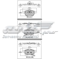 MKD1141 Friction Master pastillas de freno delanteras