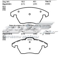 MKD1107 Friction Master Pastillas delanteras