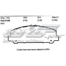 NX1286 Friction Master pastillas de freno delanteras