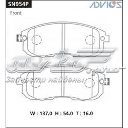 SN954P Advics pastillas de freno delanteras