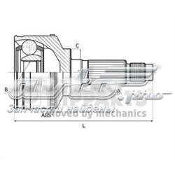 Junta homocinética exterior delantera N2825038 Nipparts