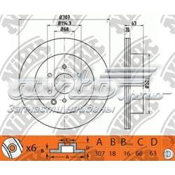 RN1420 Nibk disco de freno trasero