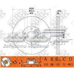 RN1503 Nibk freno de disco delantero