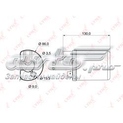 LF962M Lynxauto filtro combustible