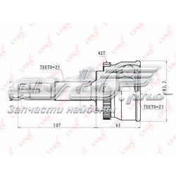 CO5725A Lynxauto junta homocinética exterior delantera