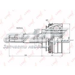 CO7511A Lynxauto junta homocinética exterior delantera