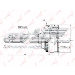 CO7520A Lynxauto junta homocinética exterior delantera