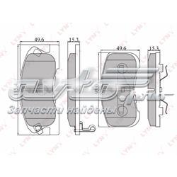 BD2401 Lynxauto pastillas de freno delanteras