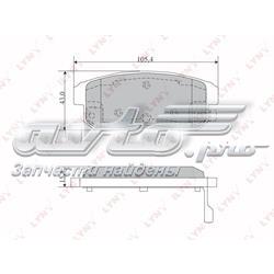 BD5719 Lynxauto pastillas de freno traseras