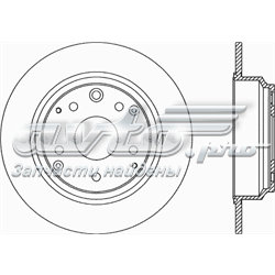 BDR218810 Open Parts disco de freno trasero