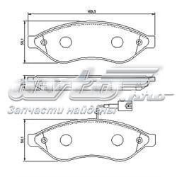 13-0460-4809-2-SET-MS Master-sport pastillas de freno delanteras