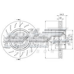 BD6472 Fremax disco de freno delantero