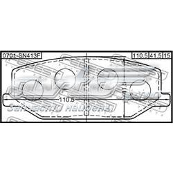 Pastillas freno delanteras Febest 0701SN413F precio, desde 16,97 EUR
