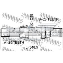 Árbol cardán, eje delantero 1512001 Febest