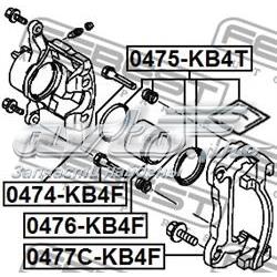 0474KB4F Febest Guía de la pinza de freno delantera