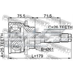 Junta homocinética exterior delantera Febest 0510B25 precio, desde 38,95 EUR