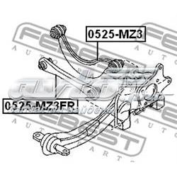 Brazo transversal de suspensión trasera 0525MZ3FR Febest
