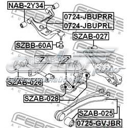 Brazo superior izquierdo de la suspensión trasera Suzuki 4620265J01000