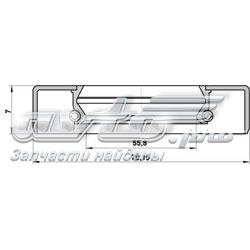 Comprar 95GDS57700707X Febest Retén interior del semieje trasero