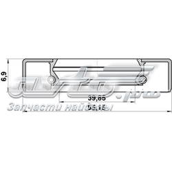 Anillo retén de semieje, eje trasero Toyota Corolla E9