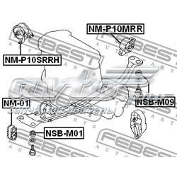 NMP10MRR Febest soporte de motor trasero