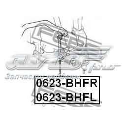 0623BHFR Febest barra estabilizadora delantera derecha