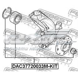 Rodamiento de rueda delantero Febest DAC37720033MKIT