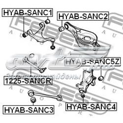 Barra transversal de suspensión trasera 1225SANCR Febest