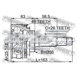 Comprar 0110065A48 Febest Junta homocinetica
