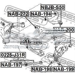 Silentblock de brazo de suspensión trasero superior para Nissan Murano (Z51)