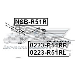 Casquillo de barra estabilizadora trasera NSBR51R Febest