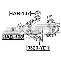 Silentblock del brazo de suspensión HAB107 Febest