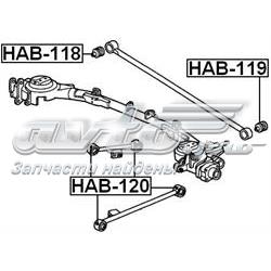 Comprar HAB120 Febest Buje del brazo longitudinal inferior trasero