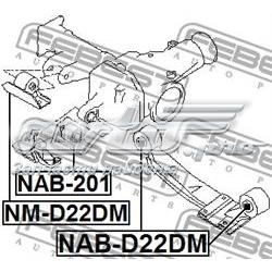 NMD22DM Febest silentblock,suspensión, cuerpo del eje trasero, delantero superior