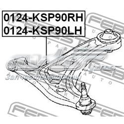 0124KSP90RH Febest barra oscilante, suspensión de ruedas delantera, inferior derecha