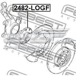 Cubo de rueda delantero 2482LOGF Febest