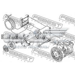 0287B10RS Febest rodillo, correa trapecial poli v