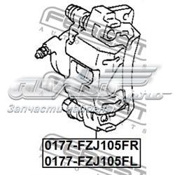 Pinza de freno trasero derecho 0177FZJ105FR Febest