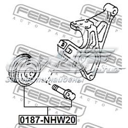 Rodillo, correa trapecial poli V 0187NHW20 Febest