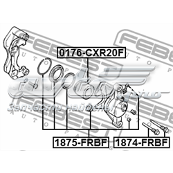 Juego de reparación, pinza de freno delantero Mitsubishi Pajero 1 L04G