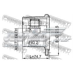 Comprar 0211WD21 Febest Junta homocinética interna delantera izquierda
