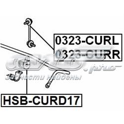 Casquillo de barra estabilizadora trasera HSBCURD17 Febest