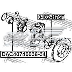 Cubo de rueda delantero 0482H76F Febest